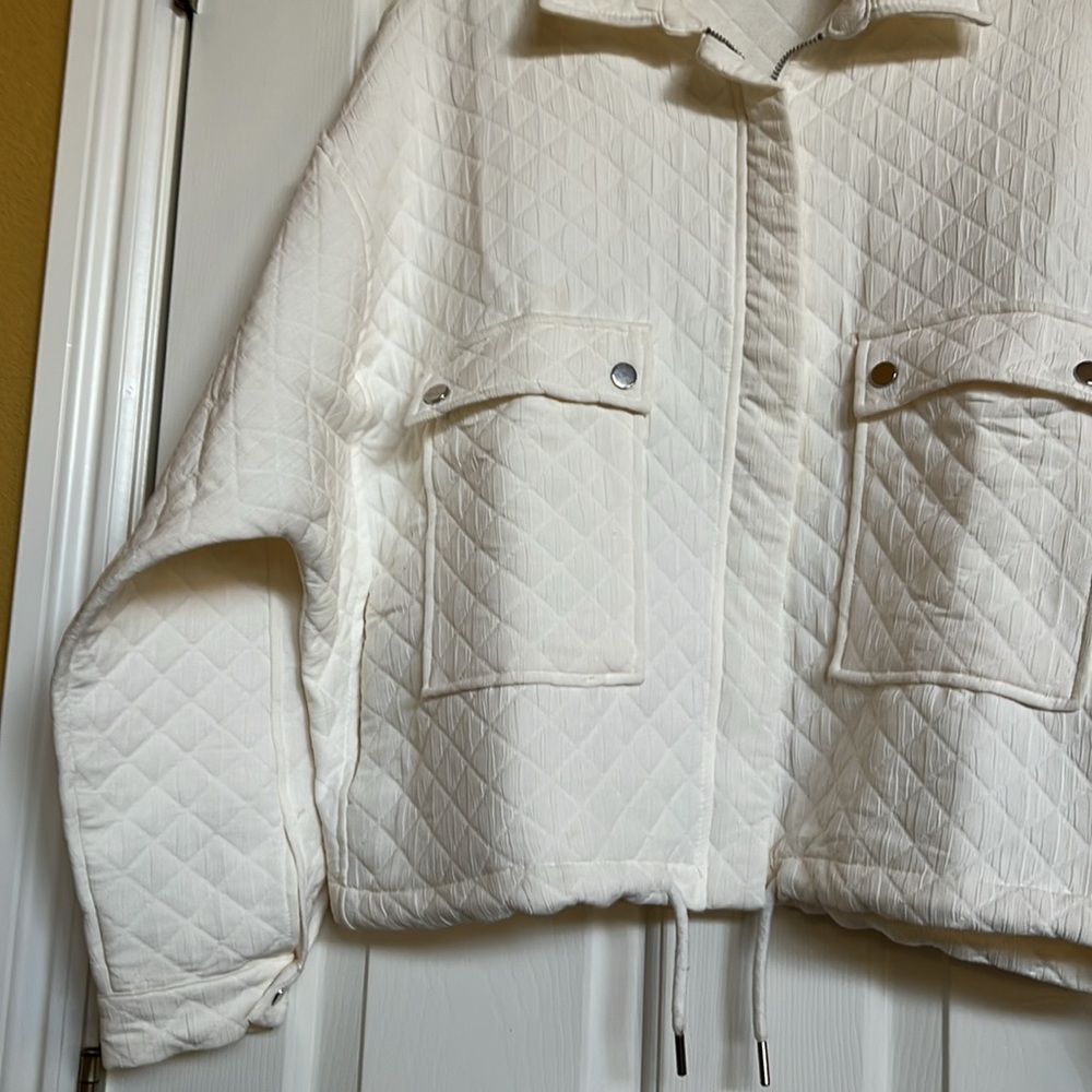 Zara Basic Full Zip Jacket / Tops Nwot - image 3